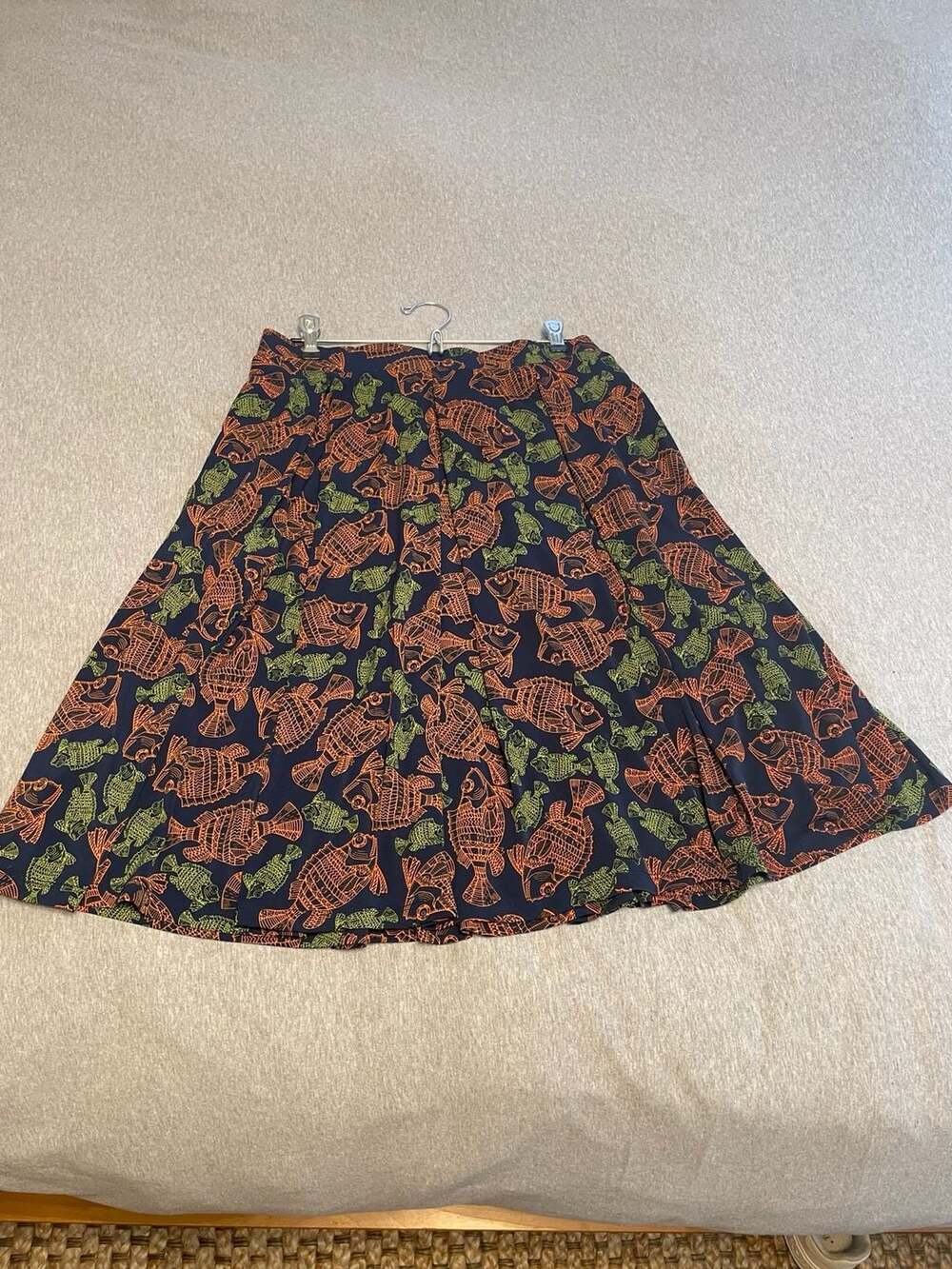 LuLaRoe Madison Skirt Size L Fish Print Pull On Fit and Flare Full Skirt
Graphic